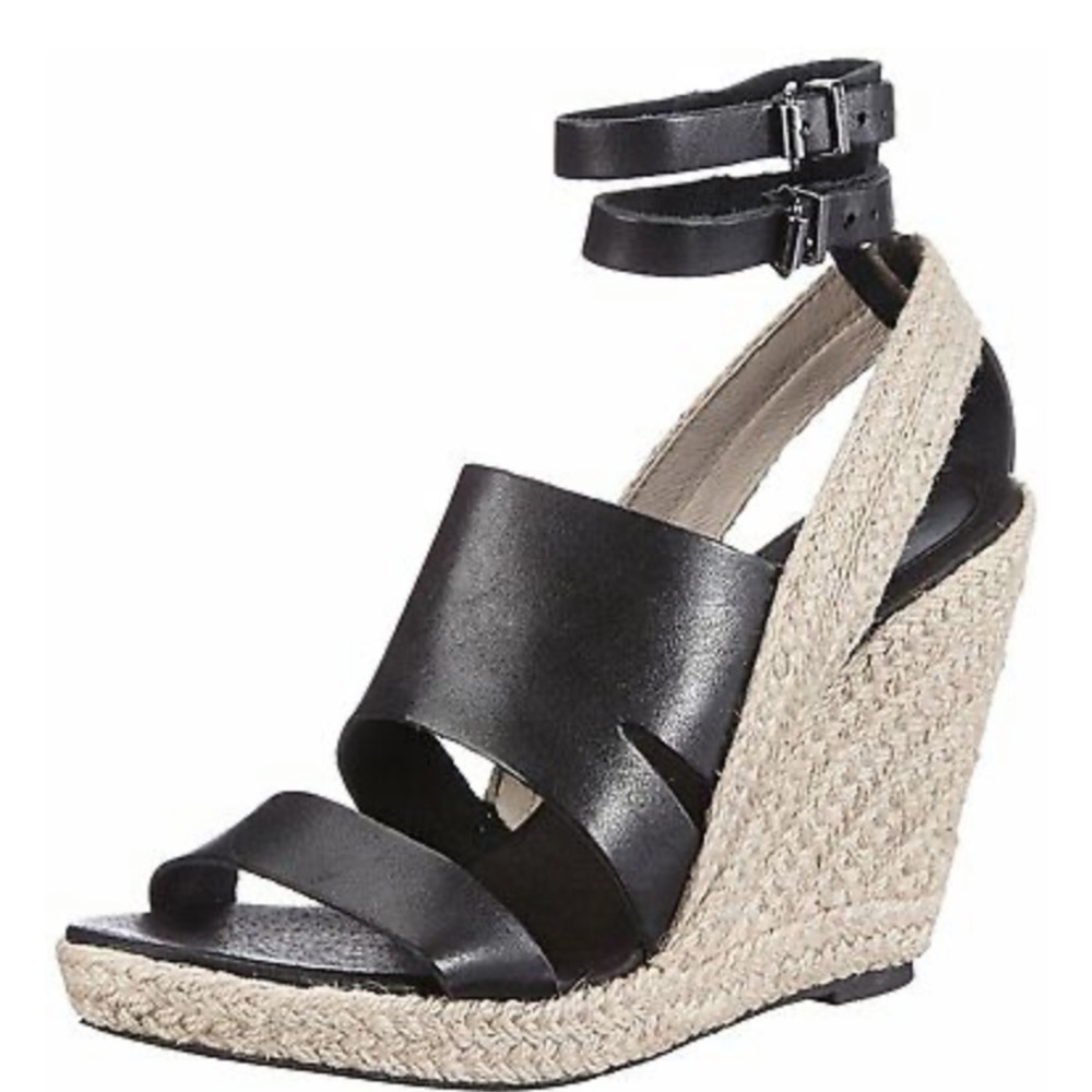 🌱Diesel alma leather espadrille wedge sandal